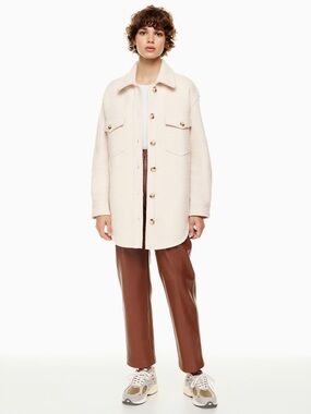 Aritzia 100% Merino Wool The Ganna Shirt Jacket